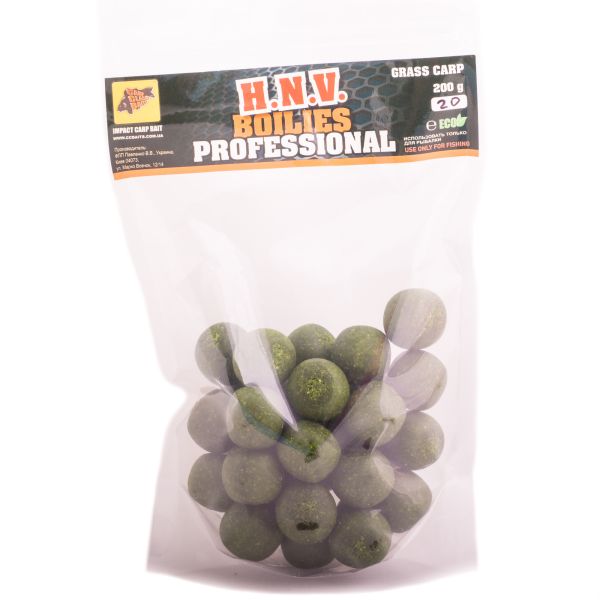 Бойлы Carp Classic Baits - Professional Soluble - Ø20 мм - Дымящие - 200 г - Grass Carp