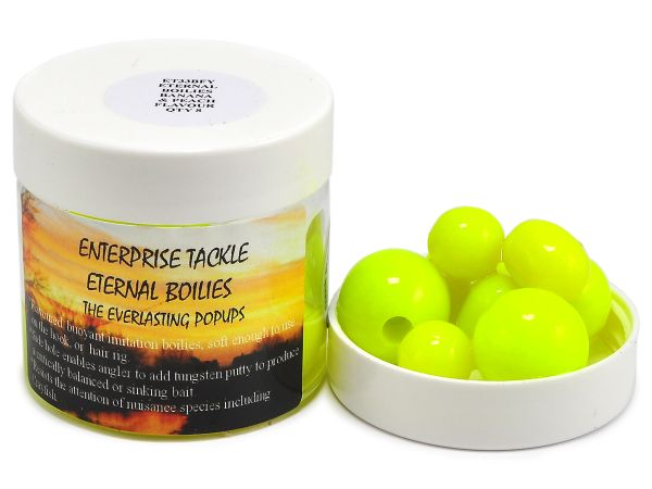 Бойлы Enterprise Tackle - Banan&Peach - Плавающие - Ø12, 15, 18 мм - 8 шт/уп - Eternal Boilie Mixed - Yellow