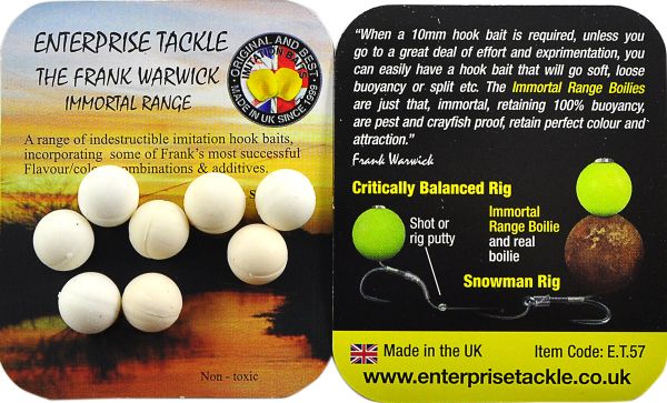 Бойлы Enterprise Tackle -  Caramel - Плавающие - Ø10 мм - 8 шт/уп - White