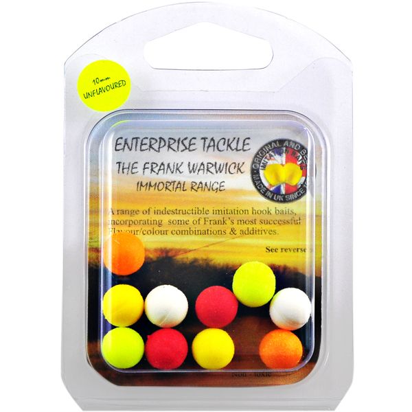 Бойли Enterprise Tackle - Плаваючі - Ø10 мм - 10 шт/уп - Mixed Colours Unflavoured