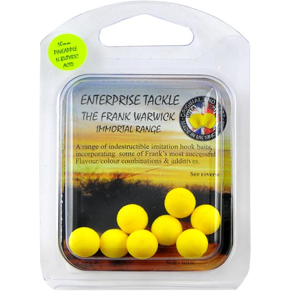 Бойлы Enterprise Tackle -  Pineapple&Butyric Acid - Плавающие - Ø10 мм - 8 шт/уп - Yellow