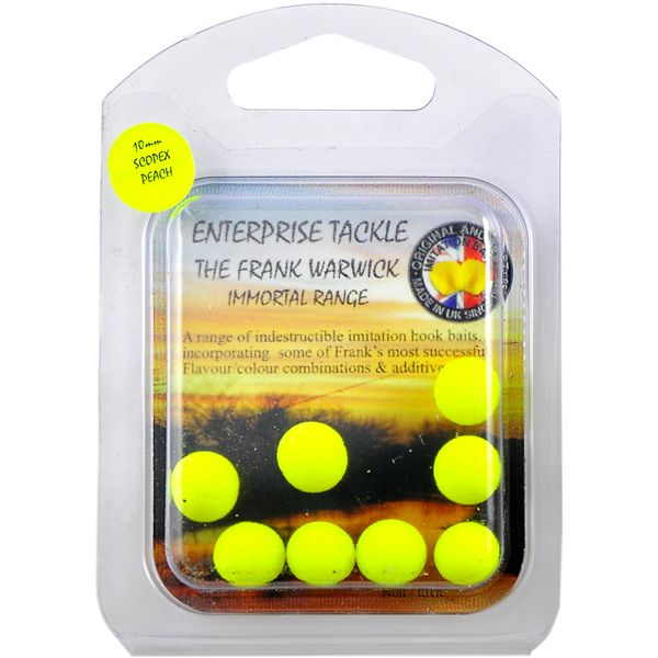 Бойли Enterprise Tackle - Scopex Peach - Плаваючі - Ø10 мм - 8 шт/уп - Yellow