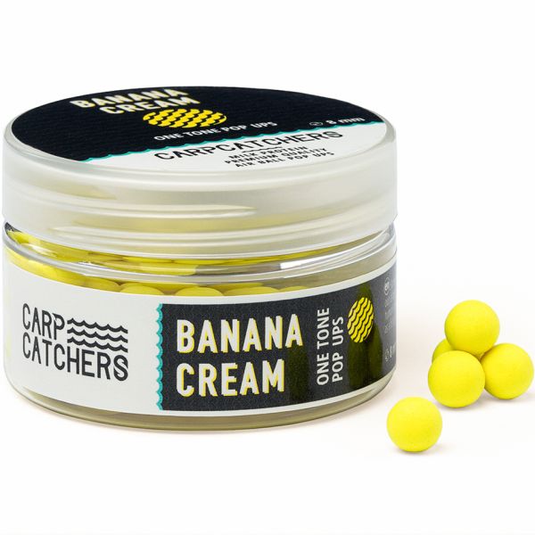 Бойлы pop-up Carp Catchers - Ø8 мм - Fluoro Yellow - Однотонные - Banana Cream