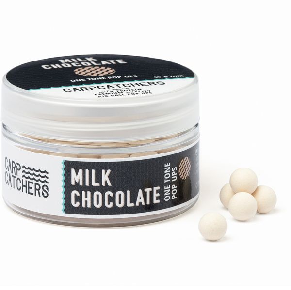 Бойлы pop-up Carp Catchers - Ø8 мм - White - Однотонные - Milk Chocolate