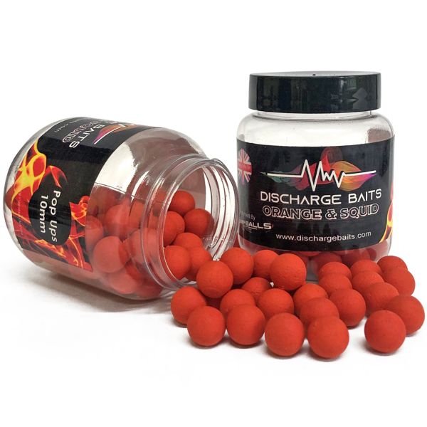 Бойлы пылящие плавучие Discharge Baits - CarpBalls - Orange&Squid