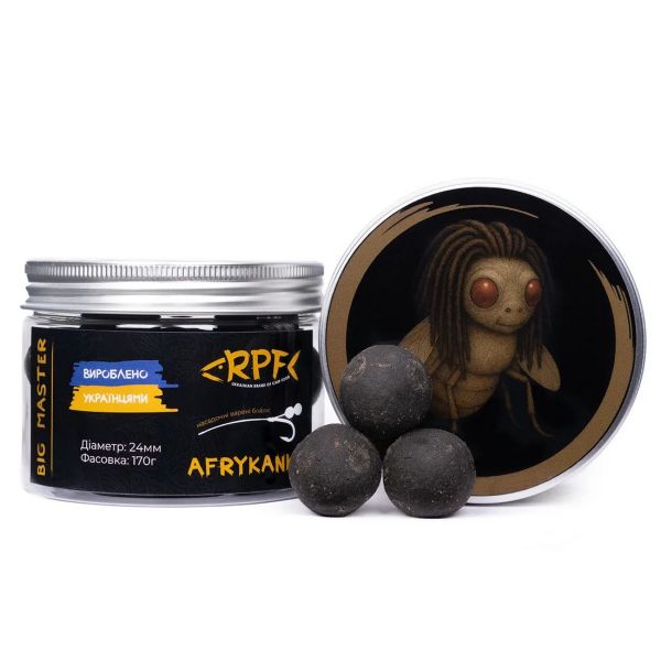 Бойлы RPF BIG MASTER - Afrykanka - Насадочные - Вареные - Ø24 мм