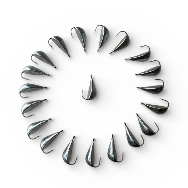 Бомбочка свинцева для лову окуня (Смілянка, фінка) – Довжина 28 мм – 1 шт.