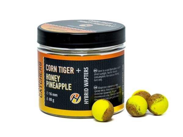 Бойлы Carp Catchers Hybrid Wafters - Corn Tiger&Honey Pineapple - Ø16 мм