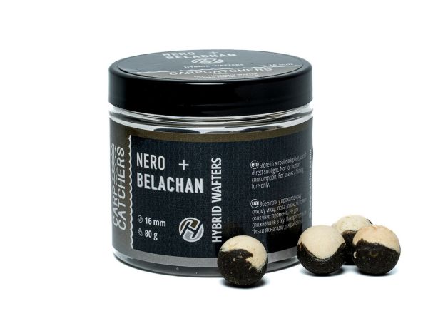 Бойлы Carp Catchers Hybrid Wafters - NERO&Belachan - Ø16 мм