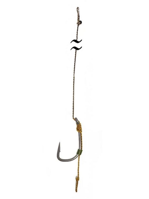 Бойловий (короповий) повідець X-Strong Carp - 12 см - Wide Gape Hook №6 - 25lb/11.5kg - ПрофМонтаж - 3 шт/уп
