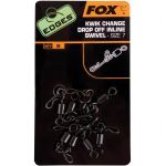 Вертлюг быстросъемный Fox EDGES Kwik Change Inline Swivels - Размер 7 - 8 шт/уп