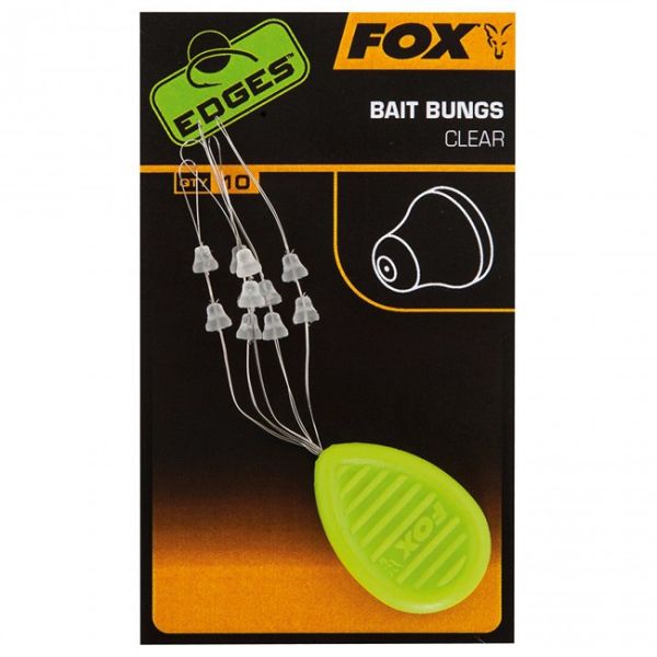 Стопор силиконовый монтажный Fox EDGES Bait Bungs Clear - Прозрачный - 10 шт/уп