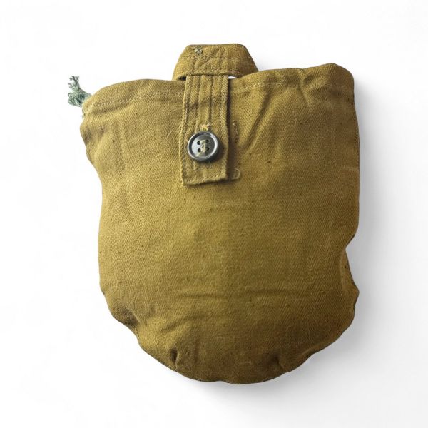 Чохол для фляги армійської - 18х15 см - Брезент - Хакі