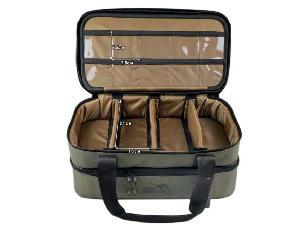 Подвійна сумка з поводочницею Multi-Bag Double - Для аксесуарів та годівниць - ПрофМонтаж