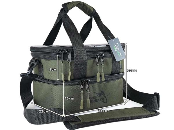 Подвійна сумка з поводочницею Multi-Bag Mini - 28х22х20 см - ПрофМонтаж