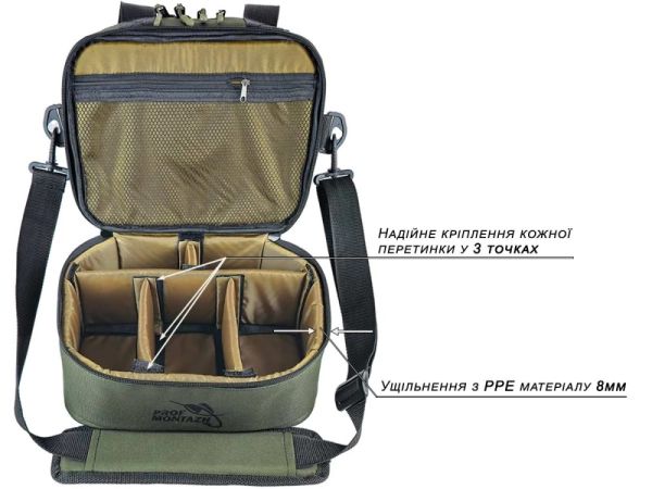 Подвійна сумка з поводочницею Multi-Bag Mini - 28х22х20 см - ПрофМонтаж