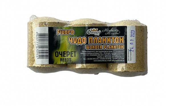 Технопланктон Флуоро - Corona Fishing - "Чудо Планктон" - Мед - 180 г - 3 шт/уп