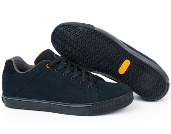 FOX черно-оранжевые кеды (Black Orange Casual Trainers) Кроссовки