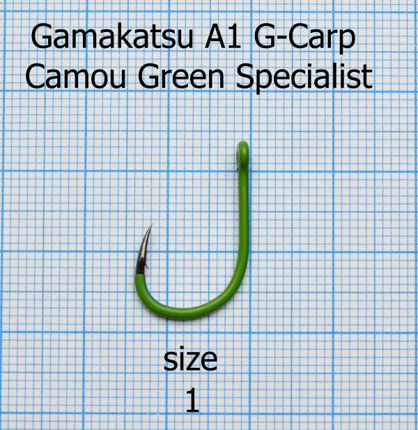 Гачок Gamakatsu A1 G-Carp Camou Green Specialist - 10 шт/уп