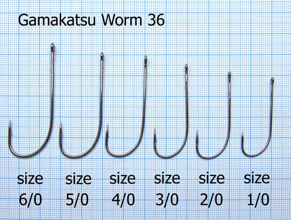 Крючок Gamakatsu Worm 36