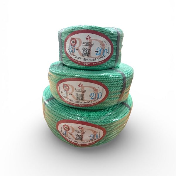 Канат поліпропіленовий JuteRD - Зелений - 200 м