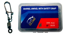 Карабін з вертлюгом Globe - Американка - №6 - 200 шт/уп