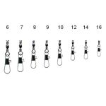 Карабін з вертлюгом Globe - Light Spot - №10 - 200 шт/уп