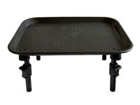 Короповий монтажний столик Anvi під підставку - З ніжками - Розкладний - 35х25х(2+18+7) см - Пластик - Чорний