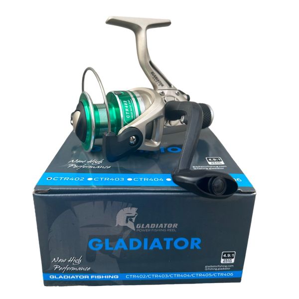 Катушка Gladiator CTR 4000 (402) - 2+1bb - Металлическая шпуля - Зеленая