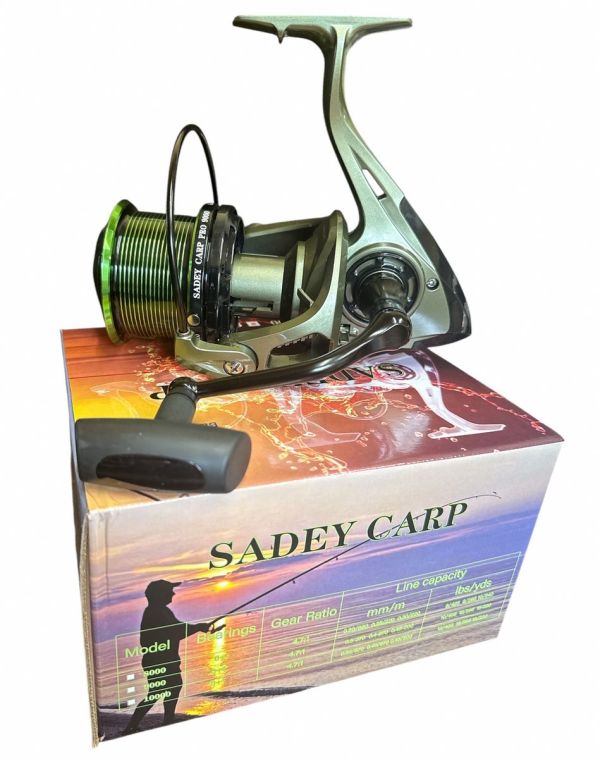 Котушка Sadey Carp Pro 9000 - Без бейтраннера - Для коропового лову (6+1bb;4.7:1) - Китай