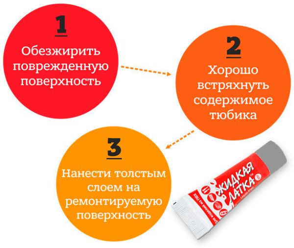 Клей для ПВХ изделий Жидкая латка - Блистер - 20 г