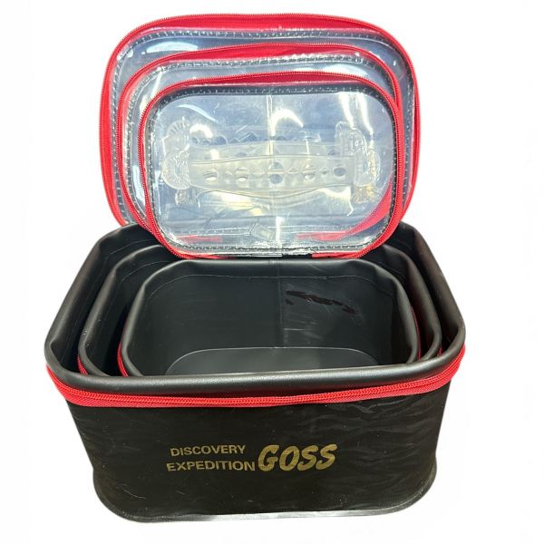 Комплект сумок прогумованих GOSS 3в1 (28x18x14 big)-(24x16x12 medium)-(21x13x10 small)