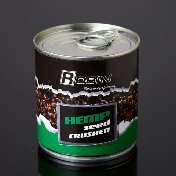 Прикормка Конопля измельченная Robin - ж/б 200 мл