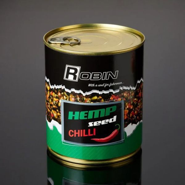 Прикормка Конопля Robin - Перец Чили - ж/б 900 мл
