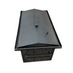 Коптильня гарячого копчення - 2 мм - Велика - 510x300x260 мм - Без термометра - З відведенням