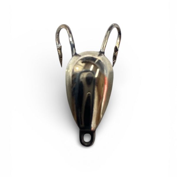 Мормышка Коза АИР - Паяная - Для зимней рыбалки - Серебро - 50 шт/уп