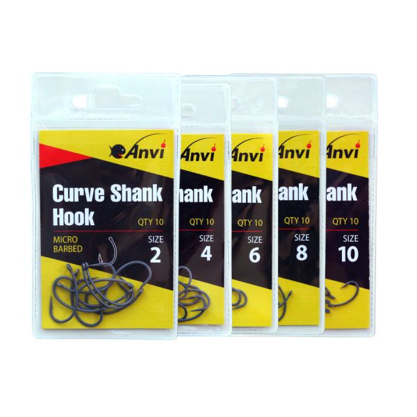 Гачок короповий Anvi Curve Shank Hook №4 - 10 шт/уп