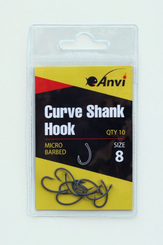 Гачок короповий Anvi Curve Shank Hook №8 - 10 шт/уп