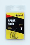 Крючок карповый Anvi Krank Hook №4 - 10 шт/уп