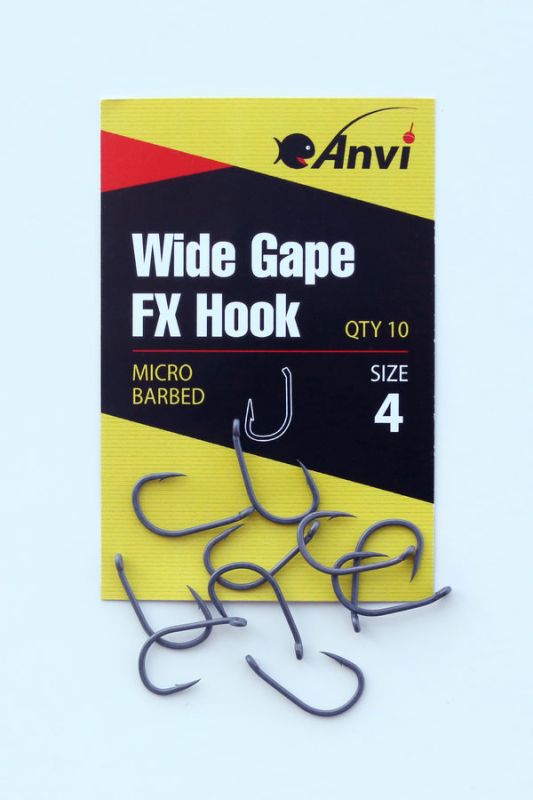 Гачок короповий Anvi Wide Gape FX Hook №4 - 10 шт/уп