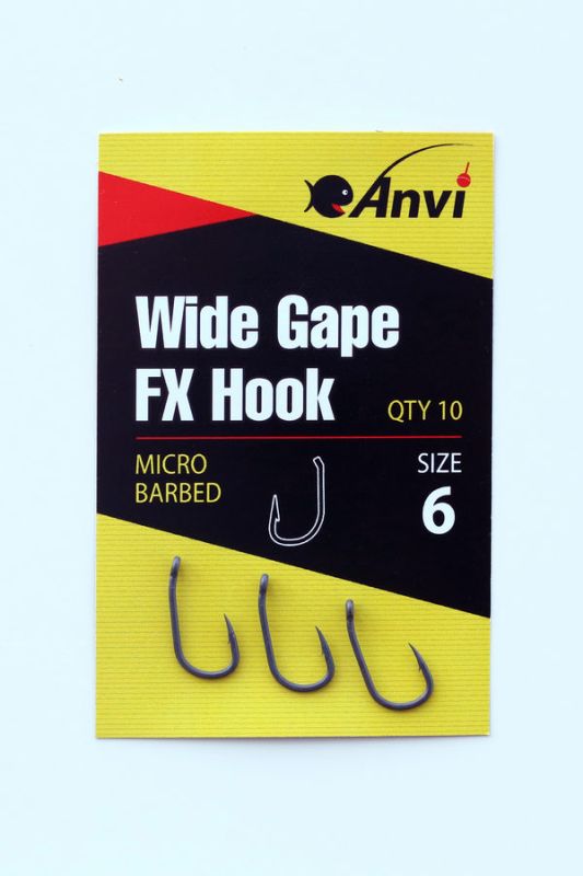 Гачок короповий Anvi Wide Gape FX Hook №6 - 10 шт/уп