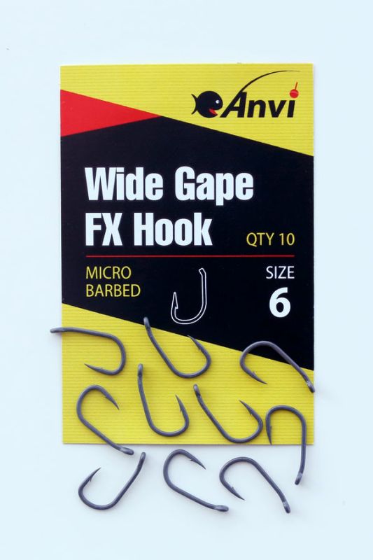 Гачок короповий Anvi Wide Gape FX Hook №6 - 10 шт/уп