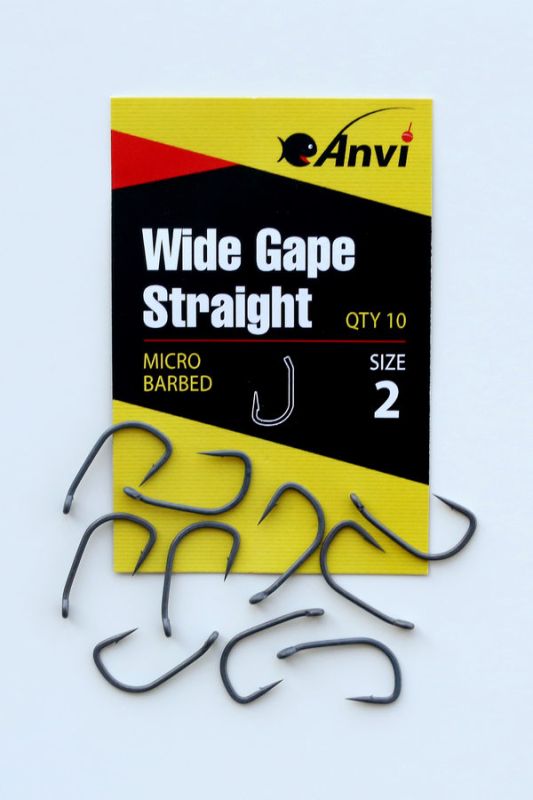 Гачок короповий Anvi Wide Gape Straight №2 - 10 шт/уп