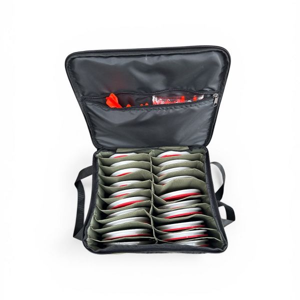 Кружки рыболовные - Неоснащенные - Усиленные (тройник) - 20 штук + Сумка Хаки