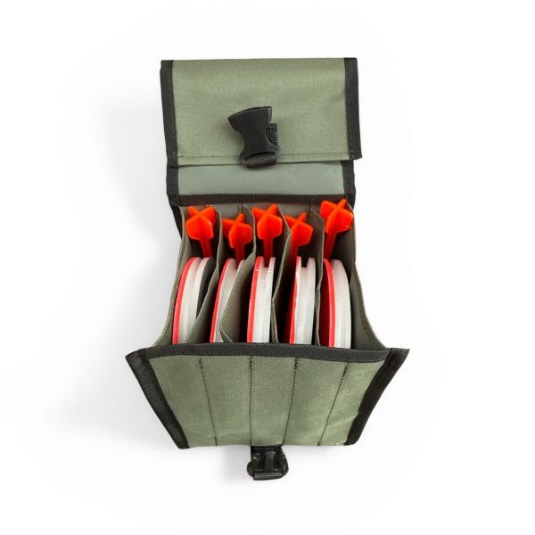 Кружки рыболовные - Неоснащенные - Усиленные - 5 штук + Сумка Хаки