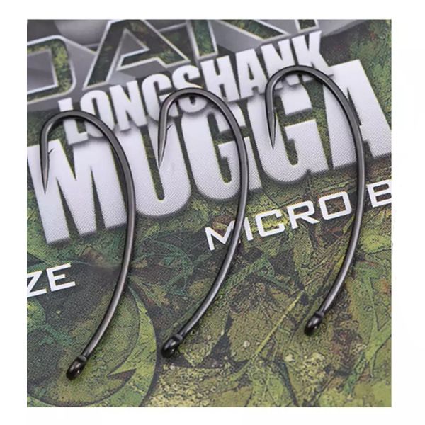 Крючок Gardner Covert Dark Longshank Mugga Hooks Barbed