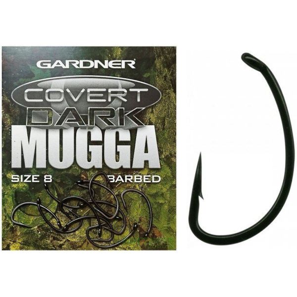 Крючок Gardner Covert Dark Mugga Hooks New - Barbed - 20 шт/уп