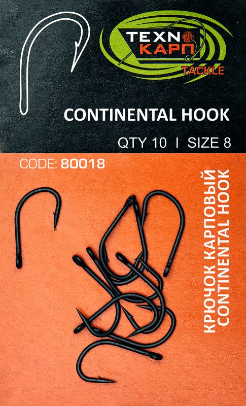 Крючок карповый - Технокарп - Continental hook