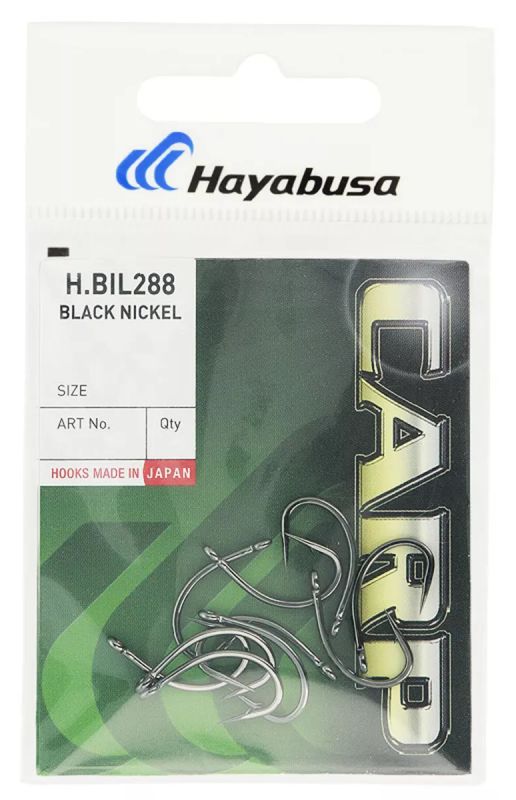 Гачок Hayabusa Carp H.BIL288BN - Чорний нікель - 10 шт/уп
