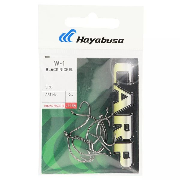 Гачок Hayabusa Carp W-1 BN - Чорний нікель - 10 шт/уп